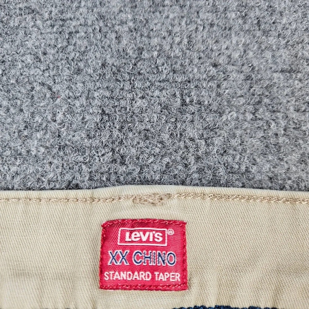 Levis XX Chino Standard‎ Taper Pants Mens 36x32 Khaki Tan 85226-0069